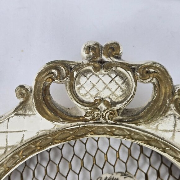 VTG Universal Statuary Co 1958 Chalkware Victorian Man Proposing Wall Hanging - Picture 5 of 11